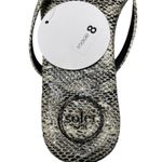 Solei Sea Vivie Python Grey Strappy Flat Flip Flop Sandal size 8 Gray Photo 3