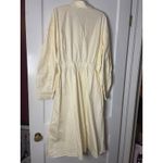 Urban Revivo Ivory Shirt Dress Long Sleeve Midi Casual Women's large buttondown Photo 3