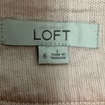 Loft  Pink Skirt Women's Size 6, Mini, Lined, Zipper, Career, Casual Linen‎ Blend Photo 9