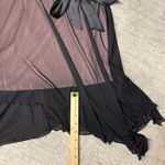 Napoli Vintage Whimsigoth Fairycore Pink & Black Lace Slip Dress with Bow Detail Size 2 Photo 5