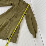 Free People  Womens Sweater Olive Green Emmaline Balloon Sleeve Mini Dress Size M Photo 12