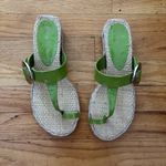 Juicy Couture Vintage Y2K Green Wedge Sandals Size 8 Photo 1