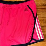 Adidas  Women's Pink Athletic Shorts with Black Trim Sz M Photo 3