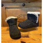 Dearfoams Sweater Knit 2 Button Boots For Women - Grey - Size S 7-8 Winter Photo 3