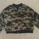 Wild Fable Camouflage Zip-Up Faux Fur Jacket Coat Photo 3