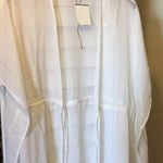 Club Z Kimono Coverup Metallc Stripes Cinched Tie Size XL Photo 0