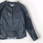 Icon Leather Merc Stealth Motorcycle Biker Jacket Womens Black L Size L Photo 4