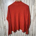 Eileen Fisher  Burnt Orange Ribbed Open Cardigan Sweater Womens Size Small Photo 3