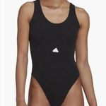 Adidas  Black Rib Black Bodysuit NWTS size Large Photo 0