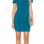 Likely Manhattan Short Sleeve Mini Dress in Cerulean Teal Size 6 Cocktail Photo 0