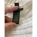 Ralph Lauren Lauren White Knit Fringe Poncho Sweater Size Large/XL Beach Travel Photo 2