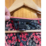 Marc Jacobs 100% Silk Floral Sleeveless Peplum Blouse Pink Blue Black 4 Photo 1