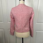 Maeve Anthropologie Pink Tweed Jacket Blazer Size 2 Y2K Preppy Office Pearls Photo 3