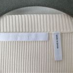 Helmut Lang  Cutout Ribbed Knit Ivory Crean Tank size small Photo 4