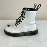 Dr. Martens White Zavala Combat Boots Lace Up 6 Women Photo 3