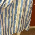 Ava & Viv  Blue and White Striped Midi Dress Photo 6