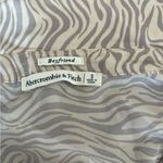 Abercrombie & Fitch Abercrombie boyfriend fit zebra print long sleeve button down top size Small Photo 1