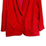 Coldwater Creek Blazer Women 20 22 Orange Textured Long Sleeve Career Jacket Photo 3