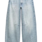 ZARA  bleached washed barrel pants jeans denim fall 12 casual classic winter $98 Photo 0