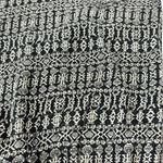 Free People  Black Taupe‎ Cotton Knit Comfy Short Top Ruffle Sleeves size L Photo 10