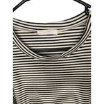Lush Clothing Lush Cold Shoulder Black and White Striped Top‎ Size Medium Business Casual Boho Photo 1