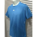 Adidas Tech fit Train Athletic Top Blue Logo Short Sleeve Logo Size XL NWT Photo 1