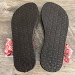 Sanuk  Yoga Sling Ella Print Sandals 1016355 Women’s Size 7 Tan Pink Geometric Photo 5