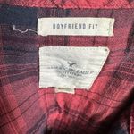 American Eagle  pink & black lumberjack boyfriend fit S shirt Photo 2