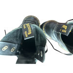 Dr. Martens  Black Leather Lace Up Chunky Heel Boots Womens US Size 8 UK 6 Photo 9