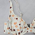 White Print Padded Sports Active Bra Beach Bikini Bralette Swim Top S Small Photo 2