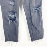 PacSun  Black Wash High Rise Straight Ripped Distressed Frayed Hem Jeans, Size 24 Photo 10