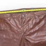 Torrid Faux Leather Pants Women’s 24 High Rise Perfect Skinny Root Beer Brown Photo 3