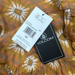 Volcom NWT Star Dreamer Floral Boho Bronze Mini Dress Size XS Photo 1