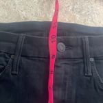 MOTHER High Waist Looker Ankle Fray Guilty Glitter Racer Black Skinny Jean Size 26 Photo 11