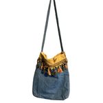 Vintage‎ Denim Shoulder Bag Blue Photo 1