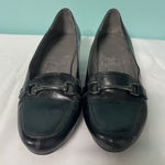 Aerosoles A2 Size 9 Black Leather Womens Shoes Slip on S-438 Photo 0
