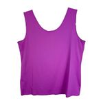 Chico's  Purple Nylon Lightweight Scoop Neck Stretchy Tank Top Size M Photo 1