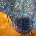 Chico's Chico’s Silk Kimono Top S/M Sheer Paisley Boho WhimsiGoth Festival Fairycore Photo 9