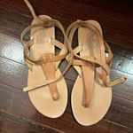Ancient Greek Sandals Estia Natural Leather Ankle Strap Wrap Sandals Size 9 Photo 4