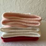 Kate Spade : Blush/White/Red Socks with Heart & Dove Design- Crew- set of 3 Photo 8