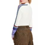 Free People New! Switch It Up Thermal Top Stretchy Knit Color Ivory Size Small Photo 2