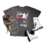 Funimation Dimension W anime gray short sleeve tee Size XL Photo 10