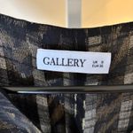 Gallery  EUC Women's Surplice Ikat Black Gold Blouse Size 4 (UK 8) Photo 1