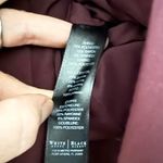 White House | Black Market  Pencil Skirt with Front Slit in Burgundy Size 8 Photo 4