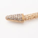 Gold Snake Rhinestone Choker Necklace Photo 4