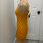 Nike  Ribbed Tight Fit Orange Spaghetti Strap Dress Photo 5