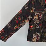 Chico's Dark Denim Jacket Colorful Embroidery Sz Medium Boho Western Vintage Photo 6