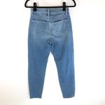 L'Agence  El Matador French Slim Jeans Medium Wash Raw Hem Stretch 25 Photo 4