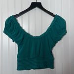 Free People We The Free Button Down Crop Top Size Small Photo 3