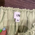 LPA Green Puffy Dress Photo 3